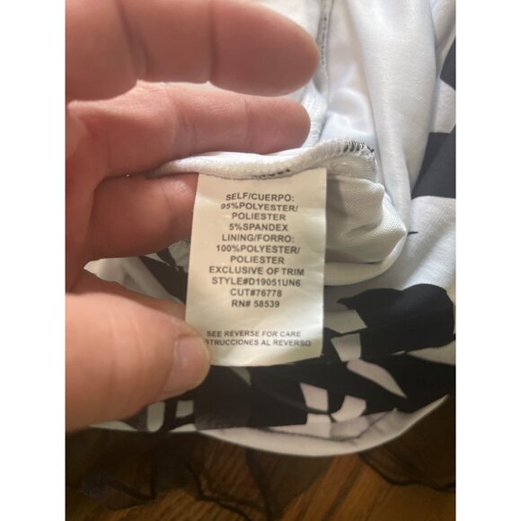 Speechless black white spaghetti strap party prom special occasion dress size L - Picture 5 of 5